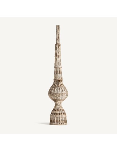 Lámpara de Pie Jalhe Boho en Yute Blanco Roto y Marrón | VICAL HOME