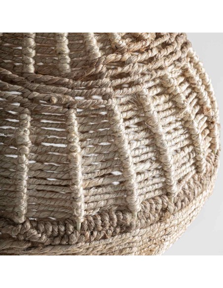 Lámpara de Pie Jalhe Boho en Yute Blanco Roto y Marrón | VICAL HOME