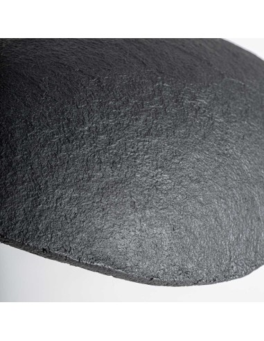 Lámpara de Colgar en Hierro Negro y Papel Maché...