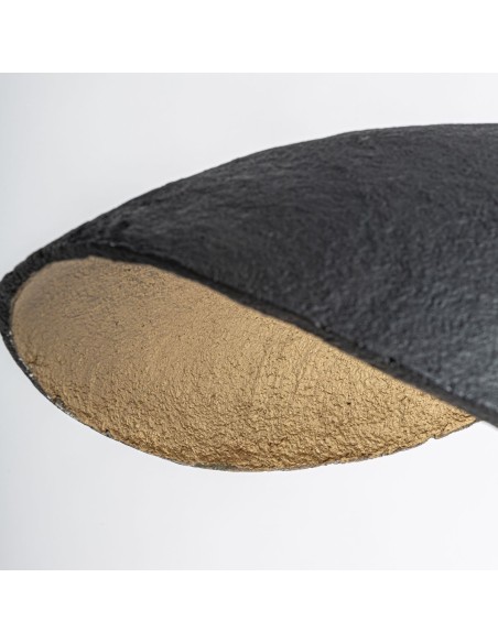Lámpara de Colgar en Hierro Negro y Papel Maché Bronce | VICAL HOME