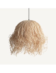 Lámpara de Techo de Papel y Hierro Marrón Claro - Vical Home