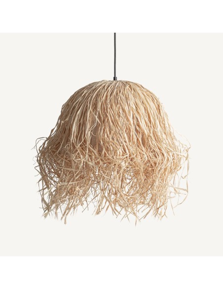 Lámpara de Techo de Papel y Hierro Marrón Claro - Vical Home