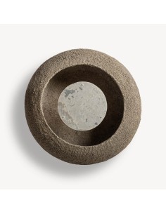 Aplique Wisha de Cemento, Papel Maché y Piedra Beige –...