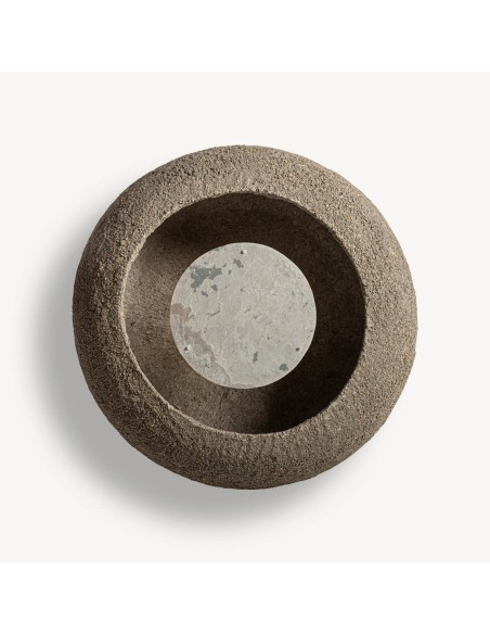 Aplique de Cemento, Papel Maché y Piedra Beige – Vical Home