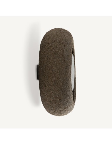 Aplique de Cemento, Papel Maché y Piedra Beige...