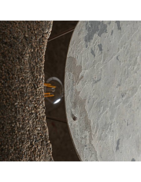 Aplique de Cemento, Papel Maché y Piedra Beige – Vical Home