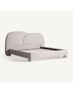 Cama Alevia Contemporánea en Poliéster Beige Jaspeado y... 2