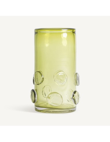 Jarrón Kio Pequeño de Vidrio Verde Traslúcido – Vical Home