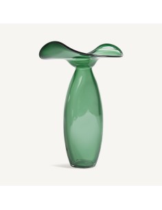 Jarrón Akari Vidrio Verde Traslúcido 37x32x55 cm – Vical...