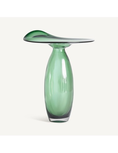 Jarrón Akari Vidrio Verde Traslúcido 42x37x54 cm – Vical Home