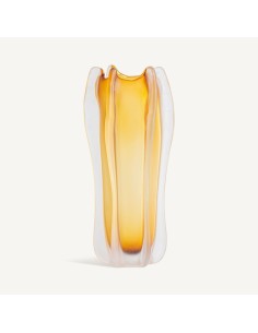 Jarrón Mizuki de Vidrio Ámbar – Diseño Contemporáneo...