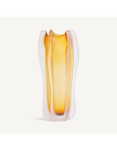 Jarrón Mizuki de Vidrio Ámbar – Diseño Contemporáneo Vical Home