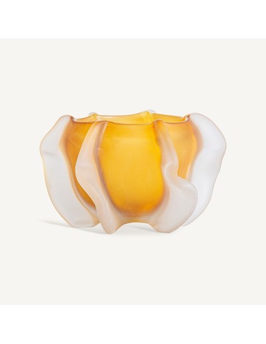 Jarrón Mizuki Vidrio Ámbar 30x30x17 cm – Vical Home