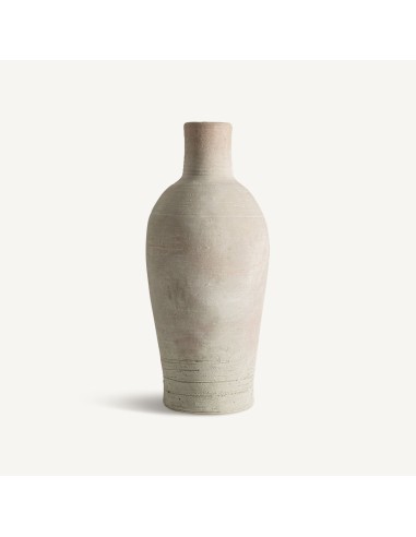 Tinaja Alta de Arcilla Blanca Envejecida – 82 cm – Vical Home
