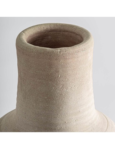 Tinaja Alta de Arcilla Blanca Envejecida – 82 cm – Vical Home