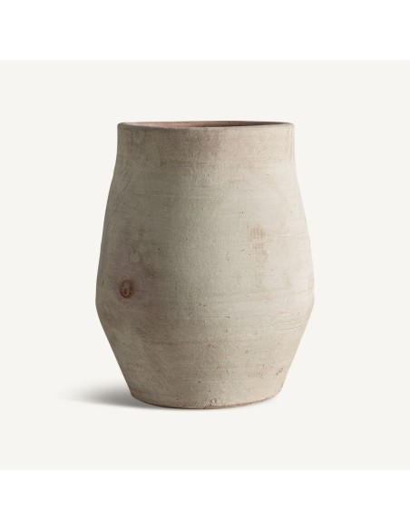 Tinaja Clásica de Arcilla Blanca Envejecida – 65 cm – Vical Home