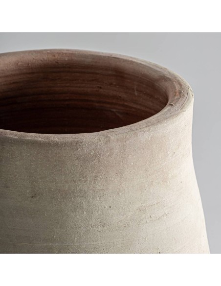 Tinaja Clásica de Arcilla Blanca Envejecida – 65 cm – Vical Home