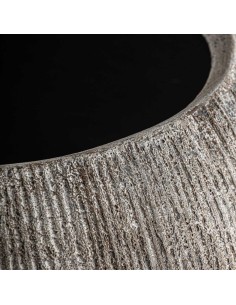 Tinaja Contemporánea de Hormigón Gris Envejecido – 51 cm... 2