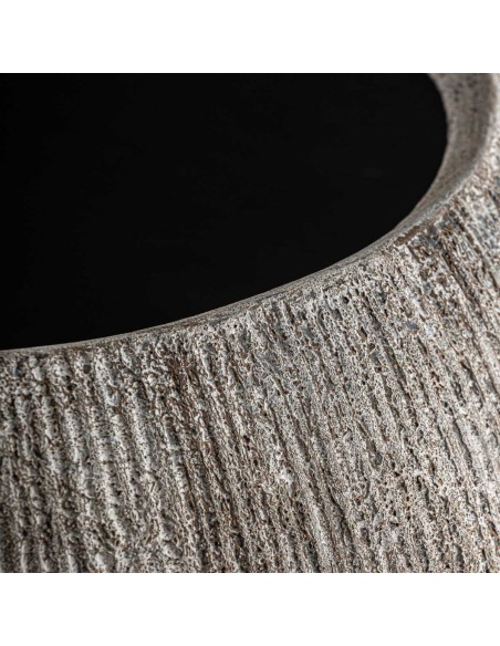 Tinaja Contemporánea de Hormigón Gris Envejecido – 51 cm – Vical Home