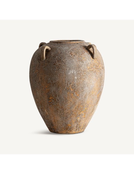 Ánfora Clásica de Hormigón Marrón Envejecido – 83 cm – Vical Home