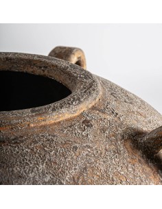 Ánfora Clásica de Hormigón Marrón Envejecido – 83 cm –... 2