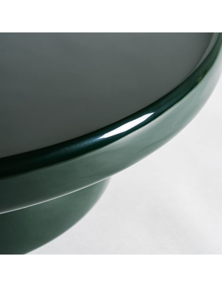 Mesa de Centro GORY Verde Brillo con Fibra de Vidrio – Vical Home