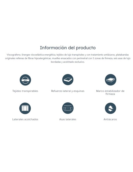 COLCHÓN SYDNEY VARIAS MEDIDAS