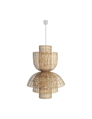 Aplique Plissé VICAL Home – Ratán marrón estilo nórdico natural