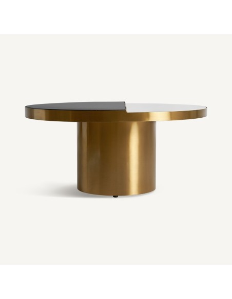 Mesa de centro Grein Vical Home – Estilo Art Déco con cerámica y acero