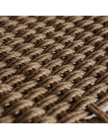 Taburete Vaduz VICAL Home – Madera de teka y fibra natural con diseño funcional