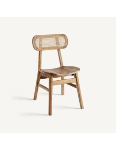 Silla Bludenz VICAL Home – Madera de teka y ratán en...