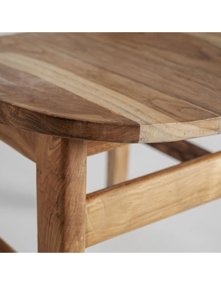 Silla Bludenz VICAL Home – Madera de teka y ratán en diseño natural y atemporal