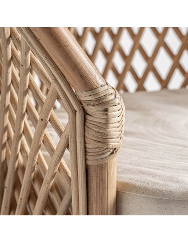 Sillón Peacock VICAL Home – Ratán marrón claro...