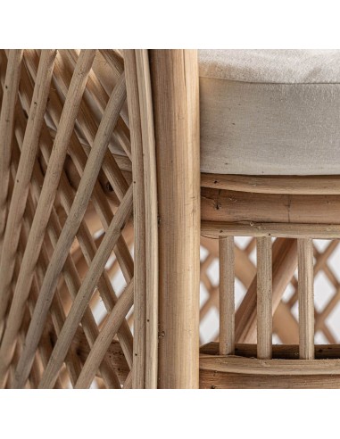 Sillón Peacock VICAL Home – Ratán marrón claro...