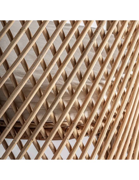 Sillón Peacock VICAL Home – Ratán marrón claro estilo boho icónico