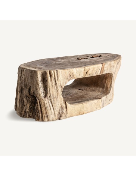 Mesa de centro Khaled VICAL Home – Madera de suar natural y diseño escultural