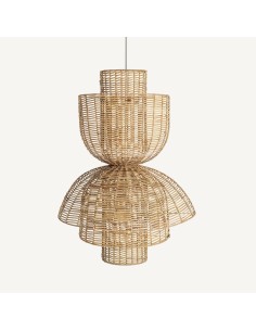 Aplique Plissé VICAL Home – Ratán marrón estilo nórdico...