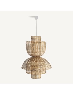 Aplique Plissé VICAL Home – Ratán marrón estilo nórdico... 2