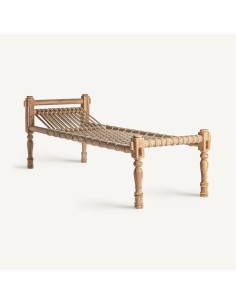 Tumbona BELLEY VICAL Home – Madera de teka y cuerda... 2