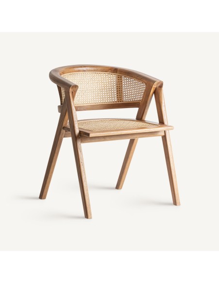 Silla EANE VICAL Home – Madera de teka y raíz natural estilo boho