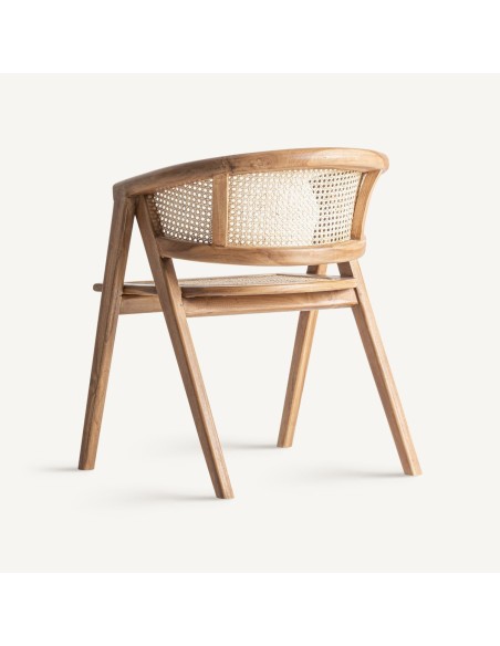 Silla EANE VICAL Home – Madera de teka y raíz natural estilo boho