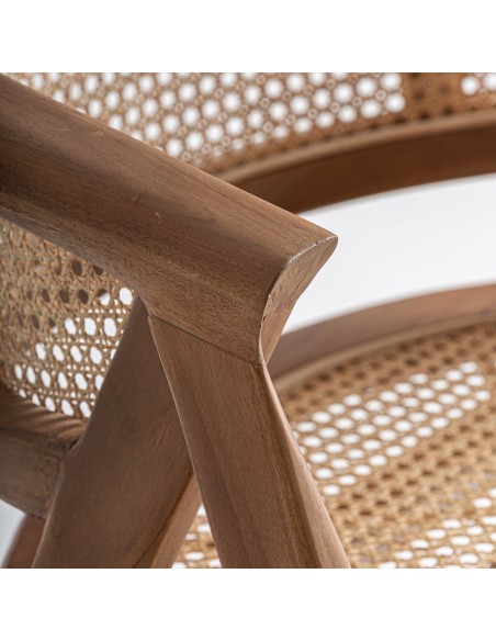 Silla EANE VICAL Home – Madera de teka y raíz natural estilo boho