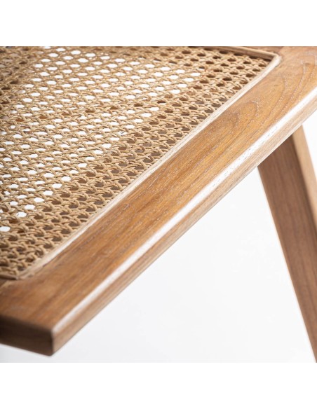 Silla EANE VICAL Home – Madera de teka y raíz natural estilo boho