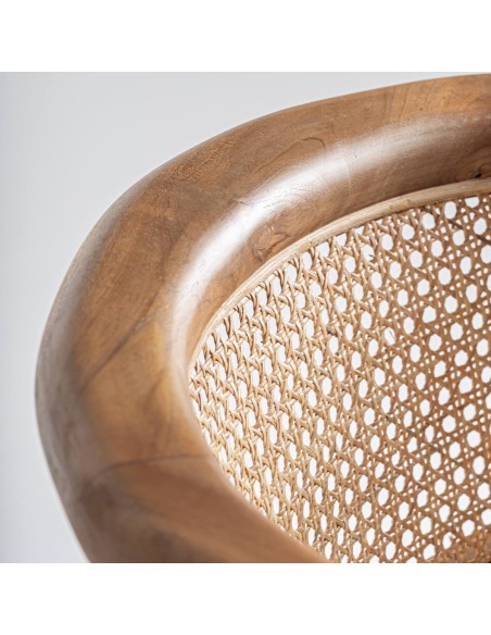 Silla EANE VICAL Home – Madera de teka y raíz natural estilo boho