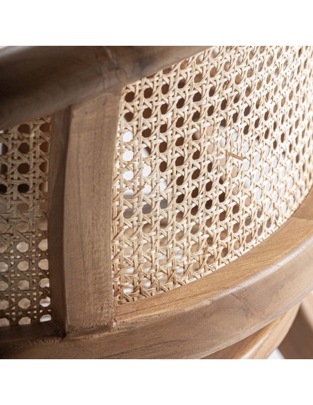 Silla EANE VICAL Home – Madera de teka y raíz natural estilo boho