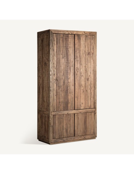 Armario Norvik VICAL Home – Madera de olmo marrón y diseño imponente