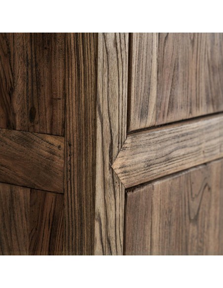 Armario Norvik VICAL Home – Madera de olmo marrón y diseño imponente