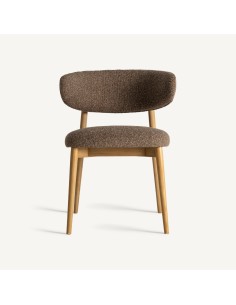 Silla Tapizada Vical Home – Poliéter Topo y Madera de... 2