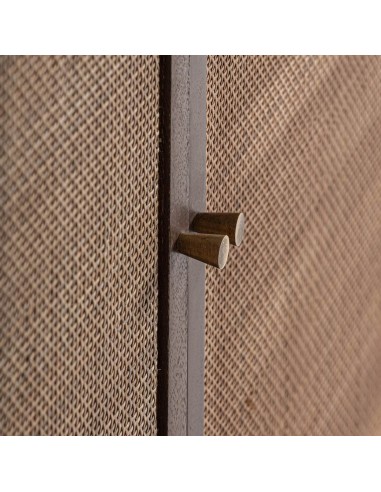 Aparador Vical Home de madera de mango y ratán...