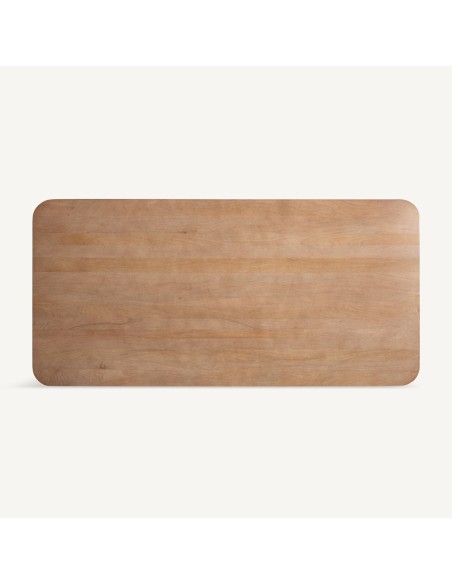 Mesa de comedor Bocksberg Vical Home de madera de mango en color marrón claro – 250x120x75 cm
